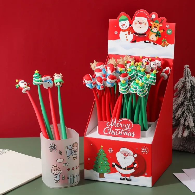 圣诞笔圣诞文具摇摇笔中性笔圣诞节笔摇摇笔圣诞礼物小学生圣诞节