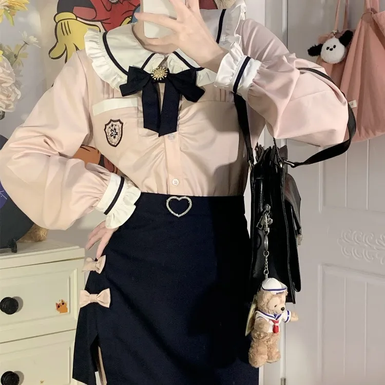 【神北JK】原创 艺樱 纯欲风jk制服套装韩式制服套装女全套学院风