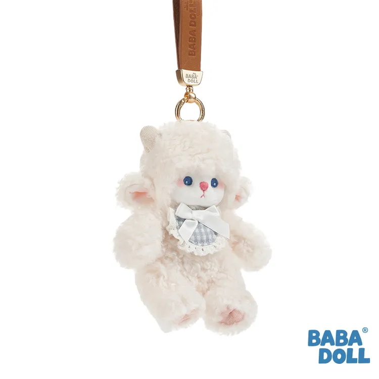 BABA DOLL小眠羊大挂件玩偶可爱毛绒公仔小羊玩偶包包挂件