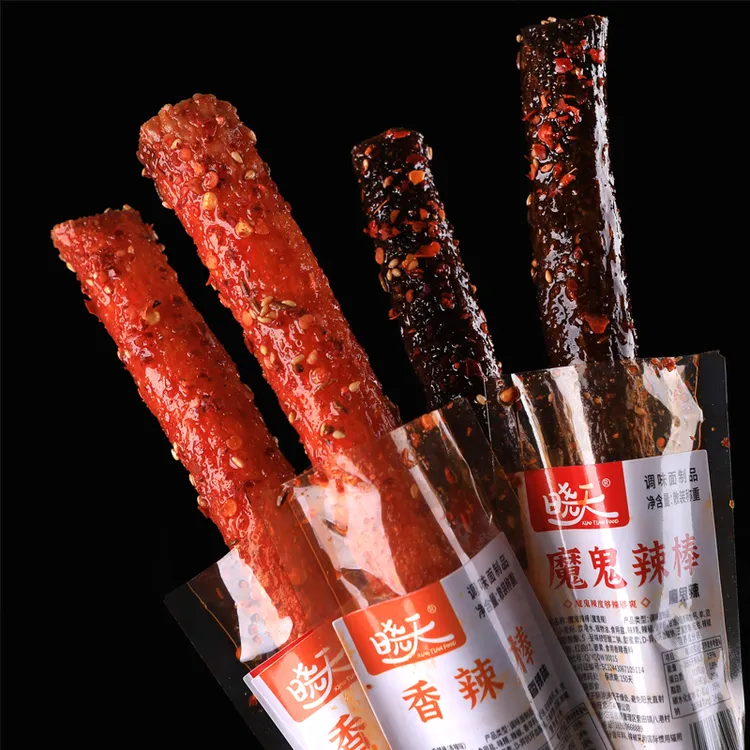 晓天【一根大长筋】爆辣口味香辣口味美味好吃辣条零食推荐湖南特产