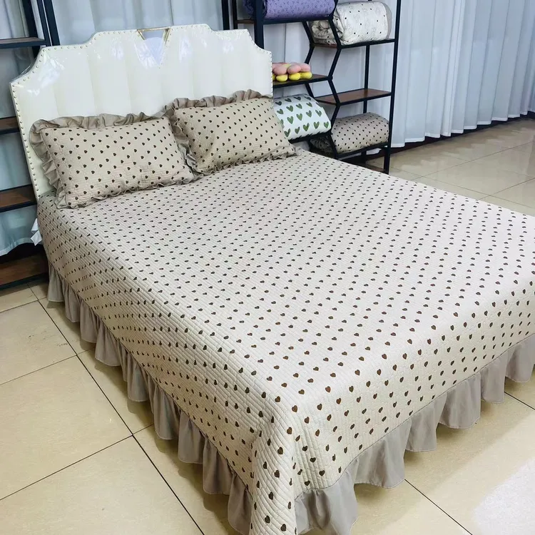 四季床盖大花边床裙款亲肤防滑可机洗