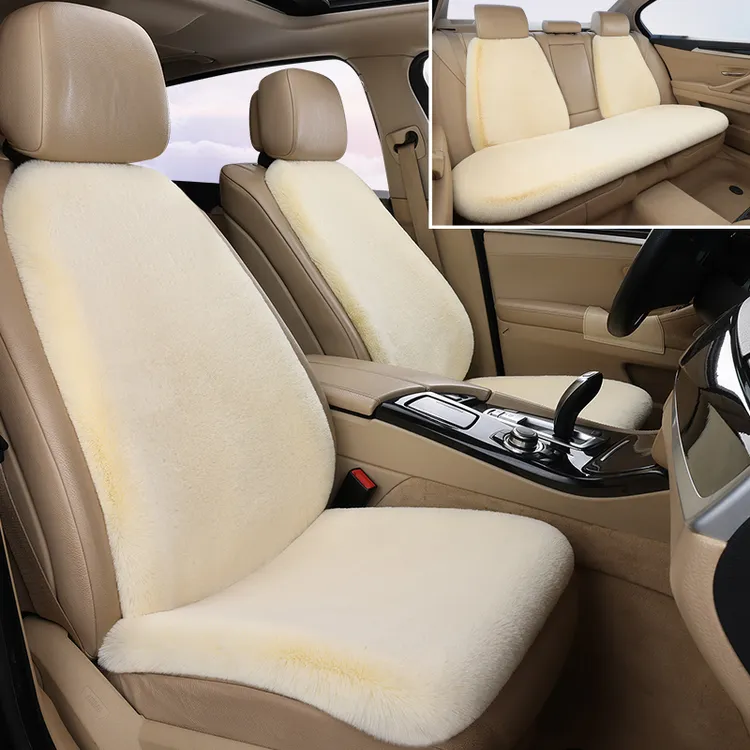 冬季汽车坐垫毛绒加厚保暖垫兔毛冬天通用短毛绒屁股垫不掉毛座垫