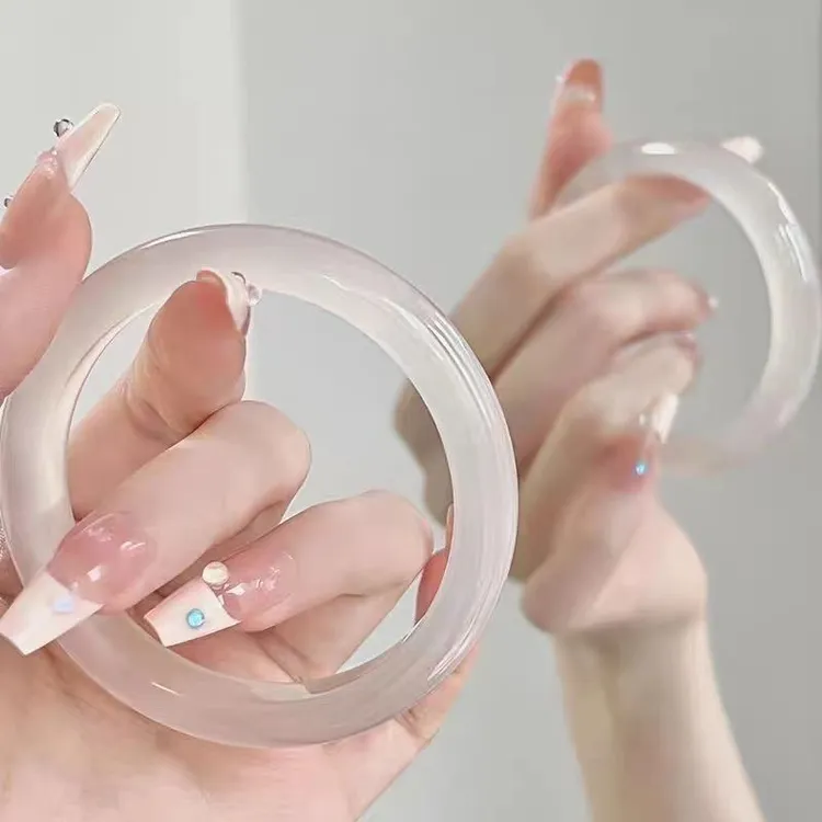 非金属莫桑石手镯 时尚经典白月光手镯