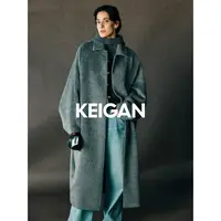 KEIGAN/开间黑标/茧型 秘鲁进口INCA原色羊驼轻盈经典臻藏大衣