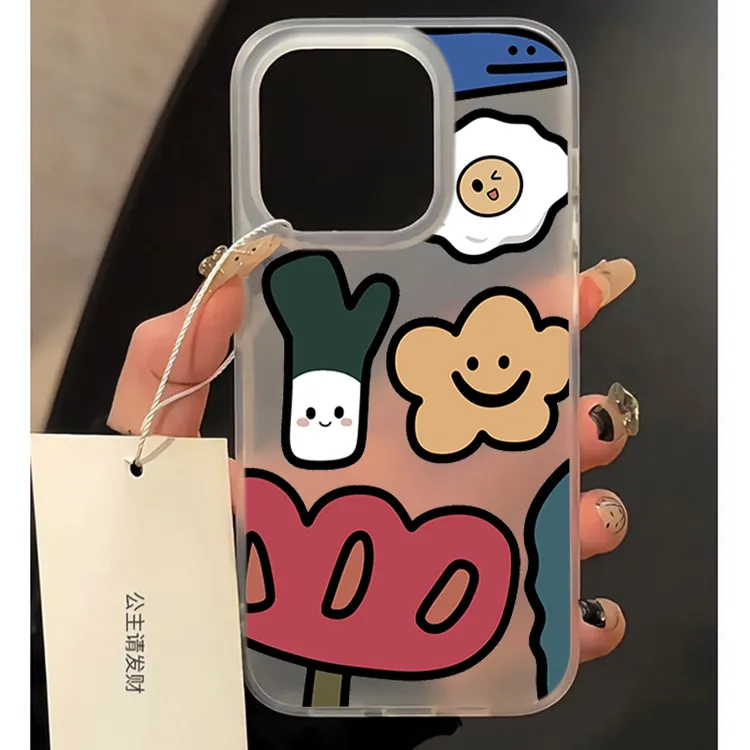 简约小花适用iPhone15 14promax磨砂手机壳13 12苹果11ins幻影7p