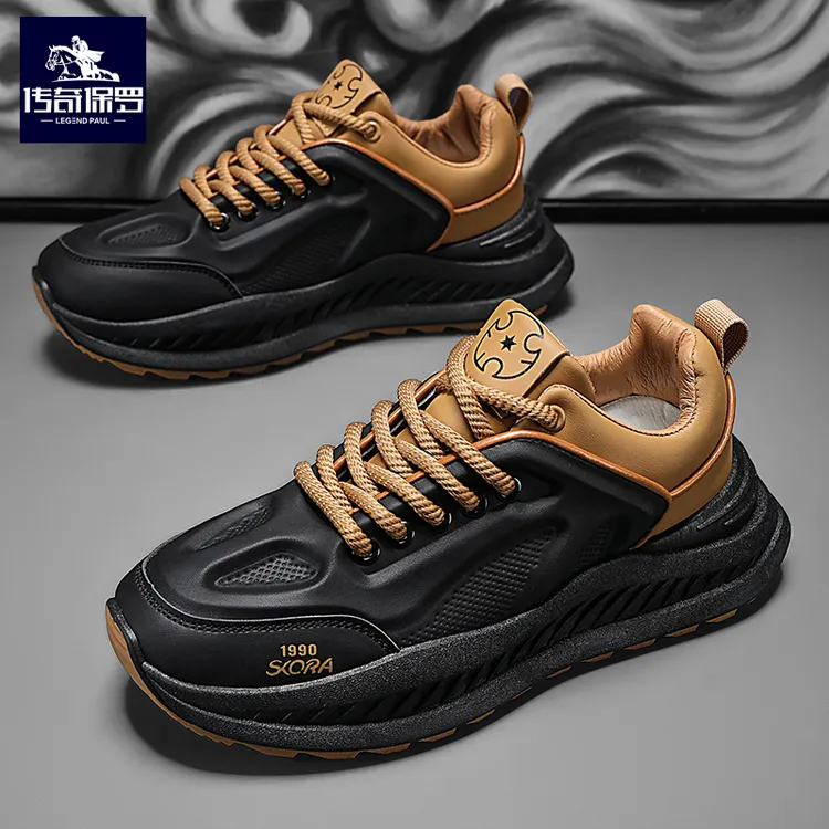 传奇保罗男士舒适时尚休闲百搭厚底软底增高春夏散步运功时尚男鞋