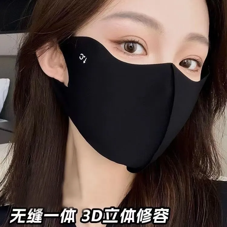 【 护 眼 角 冰 丝 面 罩 】夏天骑行防晒防护防尘防风透气口罩商品图