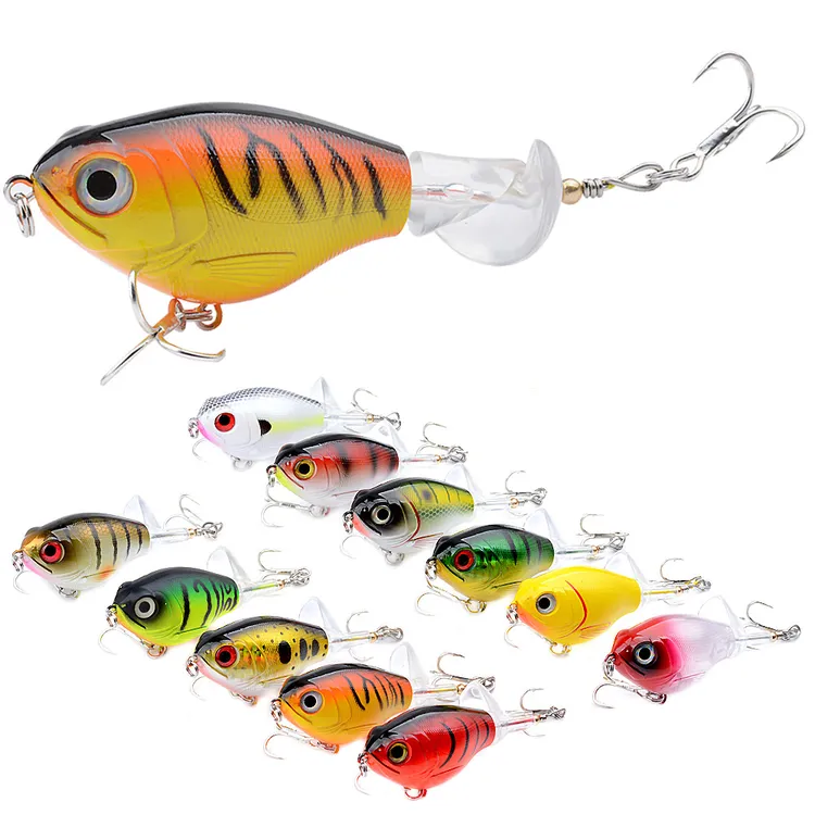 路亚饵水面系拖拉机浮水假饵翘嘴鲈鱼鱤鱼远投淡海水拟饵奥金钩