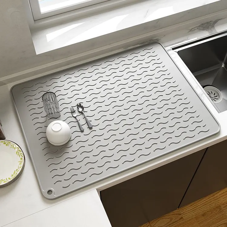 隔热垫厨房台面保护垫沥水垫子硅胶垫防烫垫桌垫耐高温餐垫防滑垫