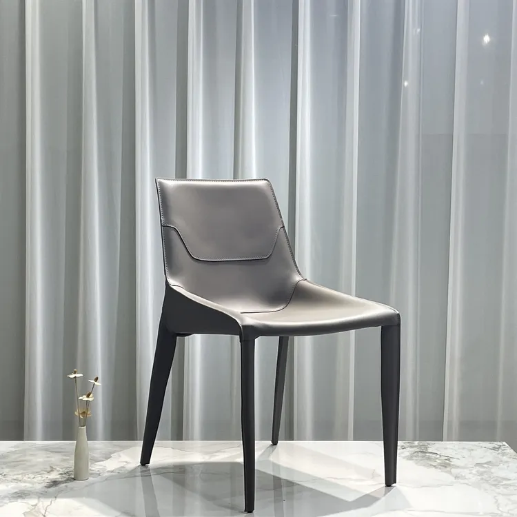 洛迪椅马鞍皮餐椅餐椅书桌椅2.2皮2.0钢架办公椅导台椅椅子