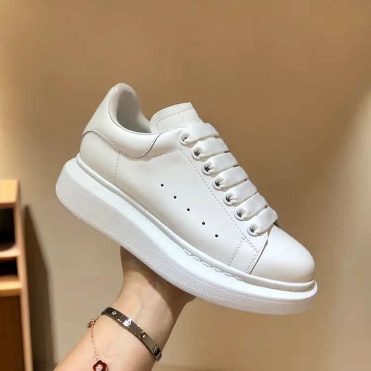 4.5CM厚底增高情侣真皮小白鞋男士百搭网红韩版松糕休闲白色板鞋商品图