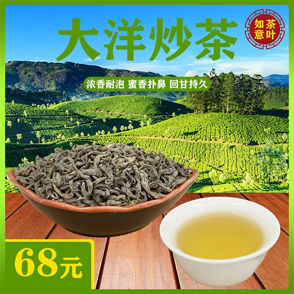 大洋炒茶潮汕揭阳揭西高山炒茶2025新春茶叶浓香型绿茶高山茶