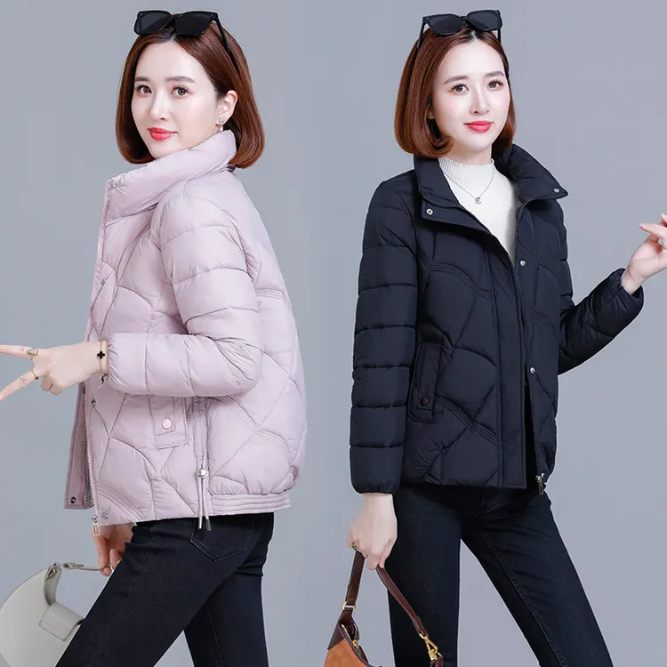 棉服女短款2025新款韩版加厚保暖小棉袄时尚百搭立领显瘦棉衣外套