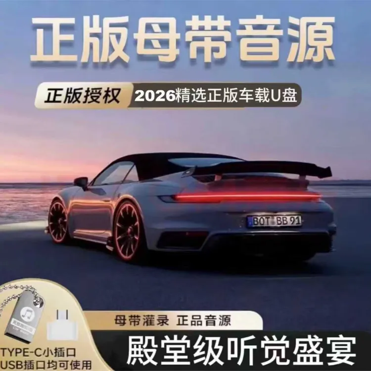 【母带灌录】2026精选HIFI精调正版车载优盘 流行经典DJ无损音质商品图