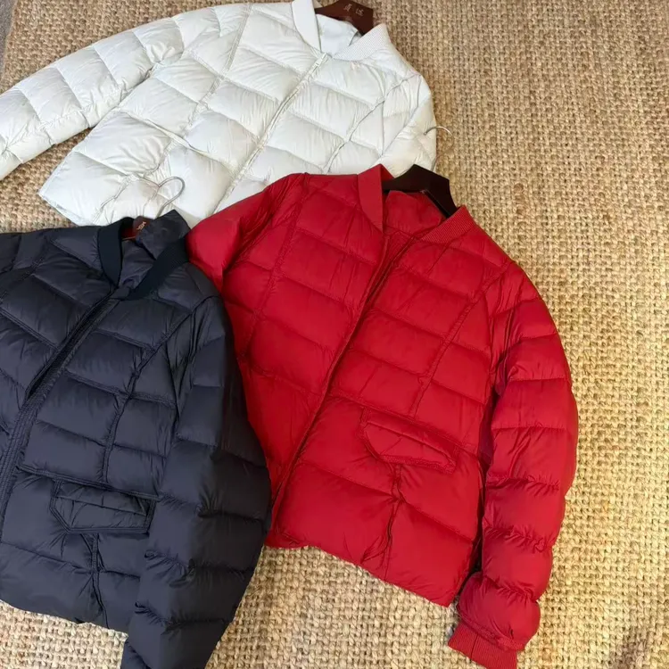 351-棒球领90鸭绒长袖羽绒服立领厚款保暖时尚休闲百搭秋冬