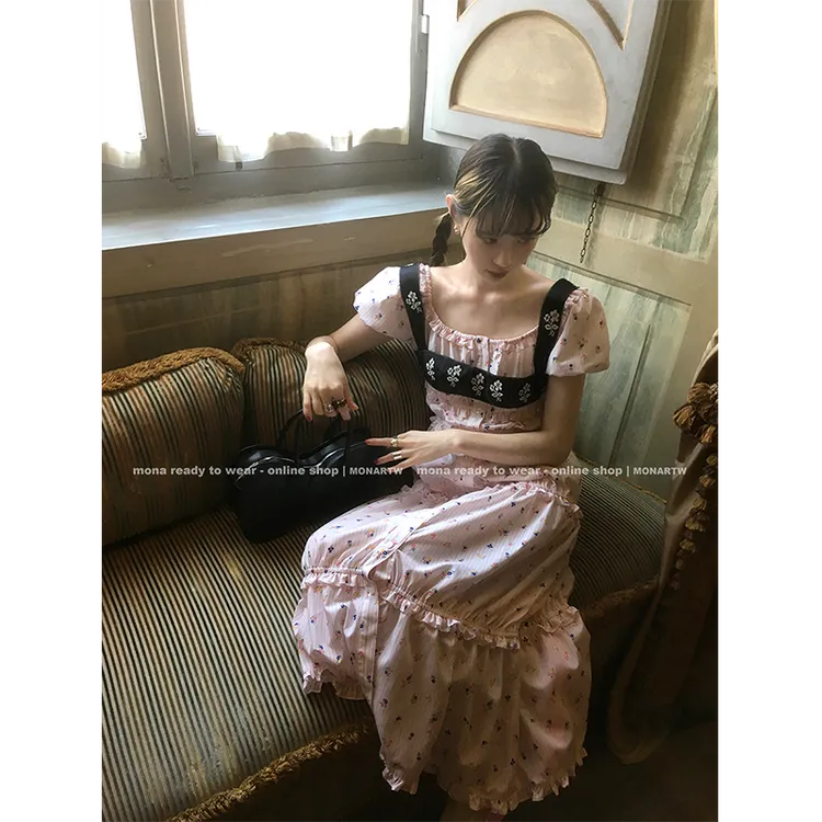 【Mona张绮贤】MONA 超好看甜美 连衣裙背心女 O125A07195