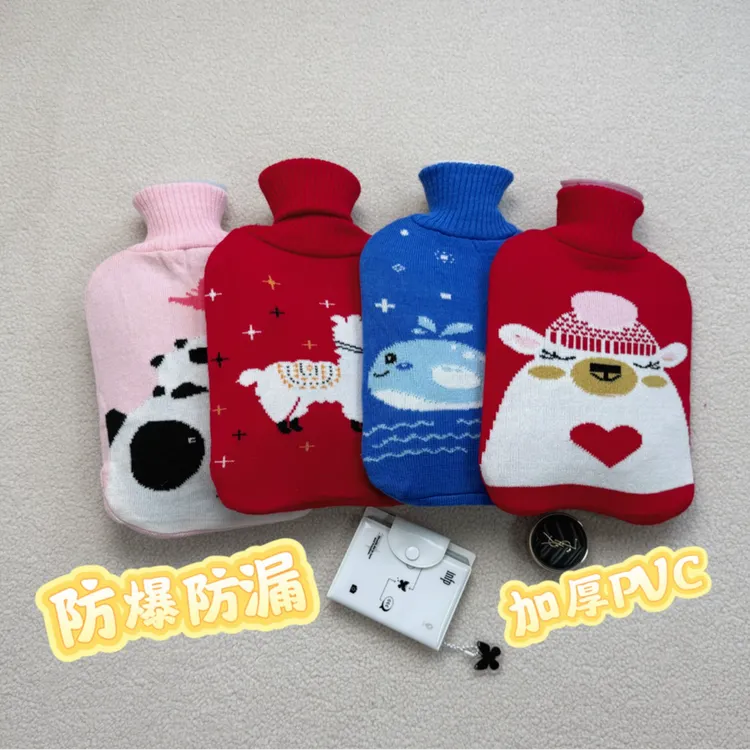 2025新款热水袋注水式暖水袋灌水加厚防爆中老年暖水袋暖肚子简约