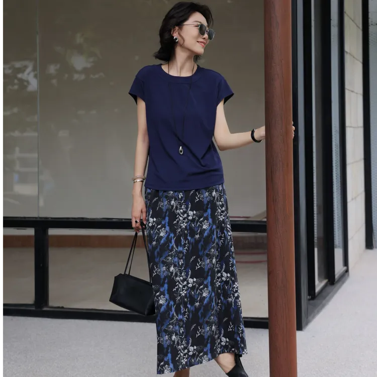 ZOZO HOME | 纹理之美版画家园女士高雅悬垂复古碎花半裙q173247p