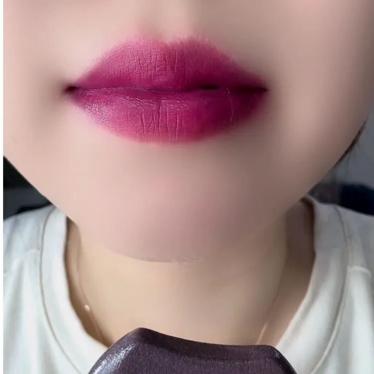 黑珍珠懒人口红玫瑰红不掉色不沾杯防水防油珠光唇膏一珉成妆女