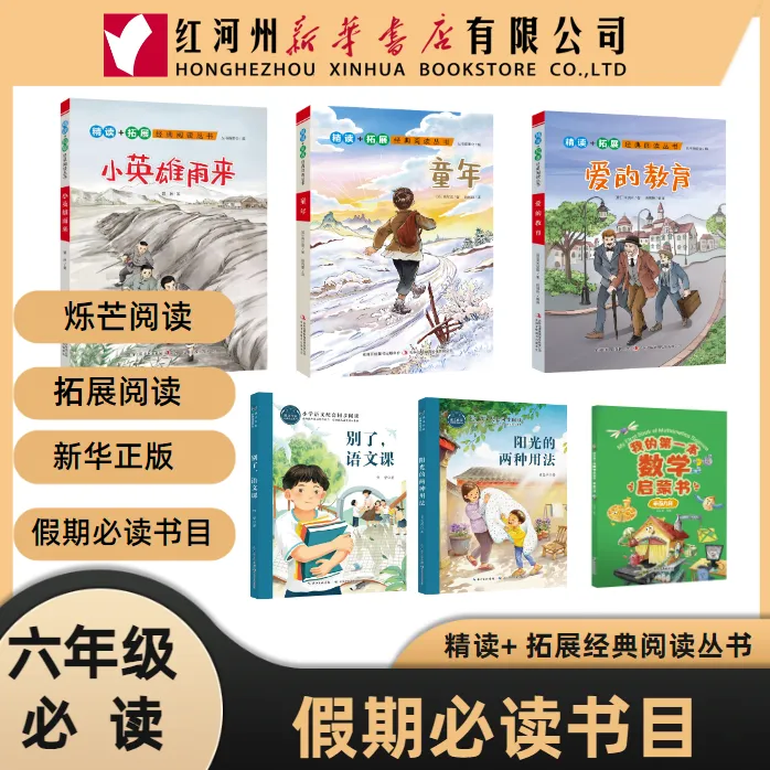 【六年级课外阅读】小英雄雨来 童年 爱的教育 精读+拓展烁芒阅读