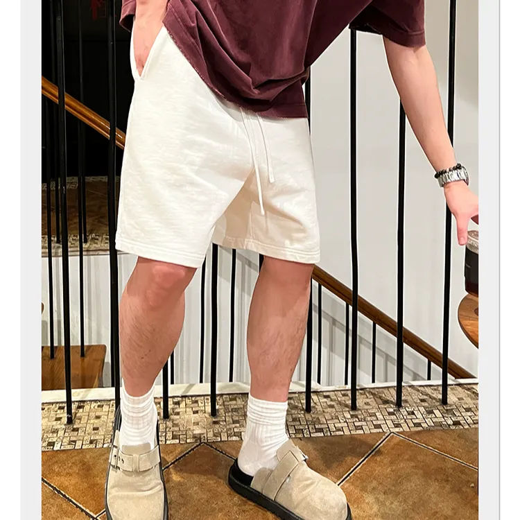 YIHAO STUDIO夏季新款男士宽松纯棉短裤潮流时尚百搭运动五分裤
