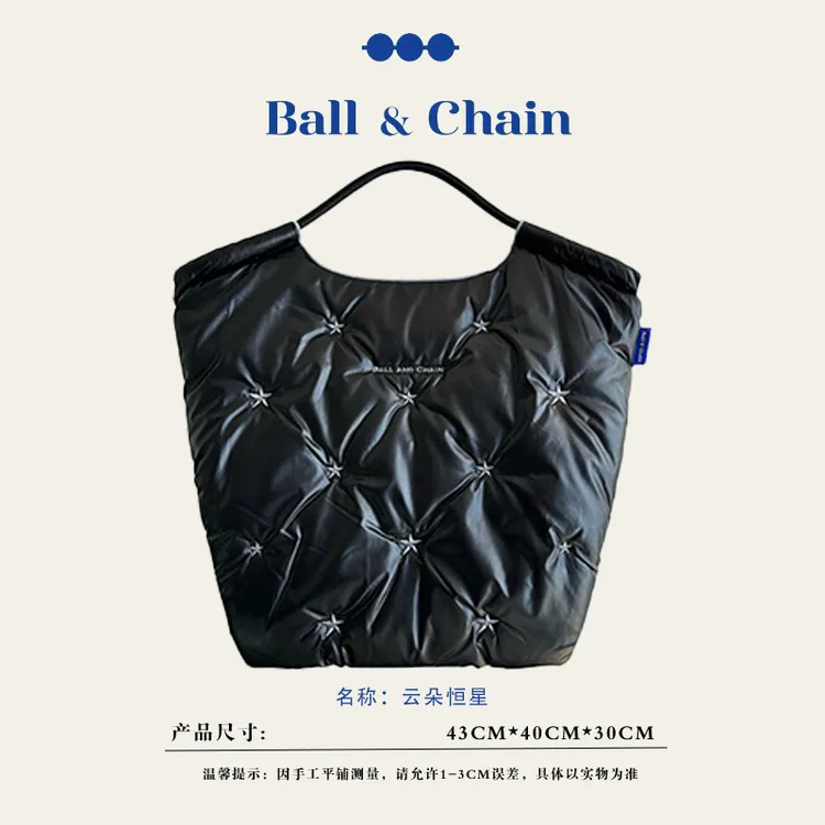 【官方正品】BallChain 云朵恒星  刺绣包购物袋通勤包斜挎包