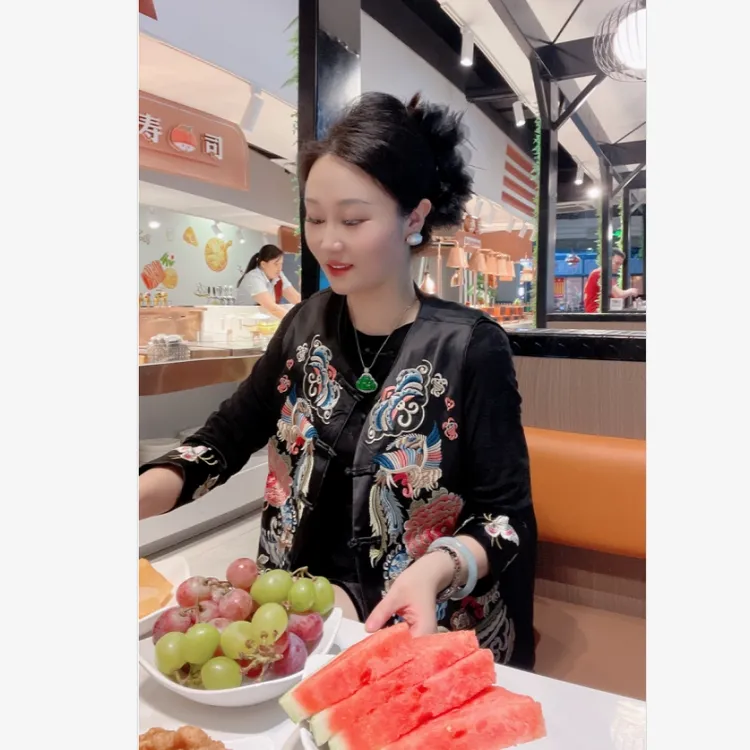 【国风~绣凤】秋冬季休闲时尚中国风绣花马甲新中式显瘦民族风马夹