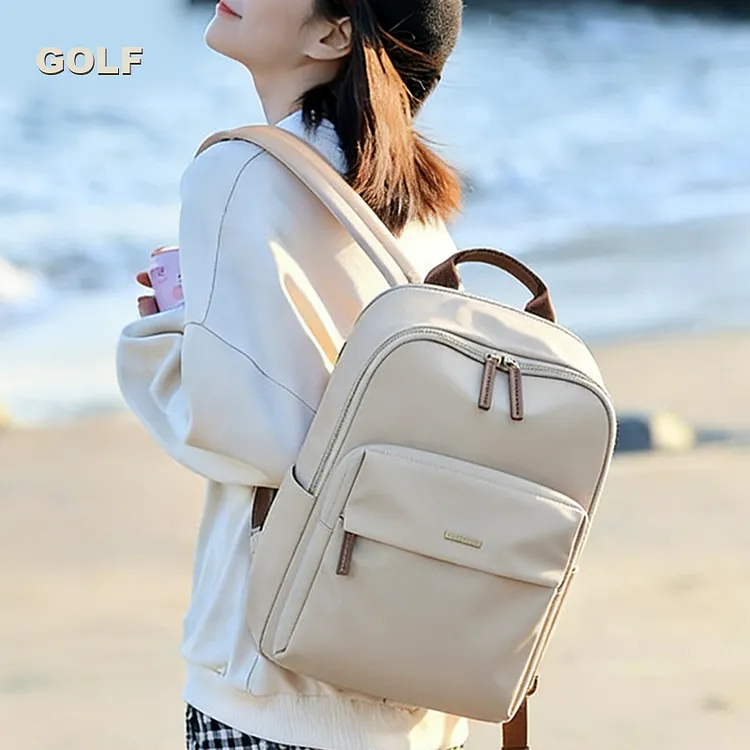 GOLF/高尔夫时尚双肩包女包大容量旅行背包轻便电脑包背包书包女
