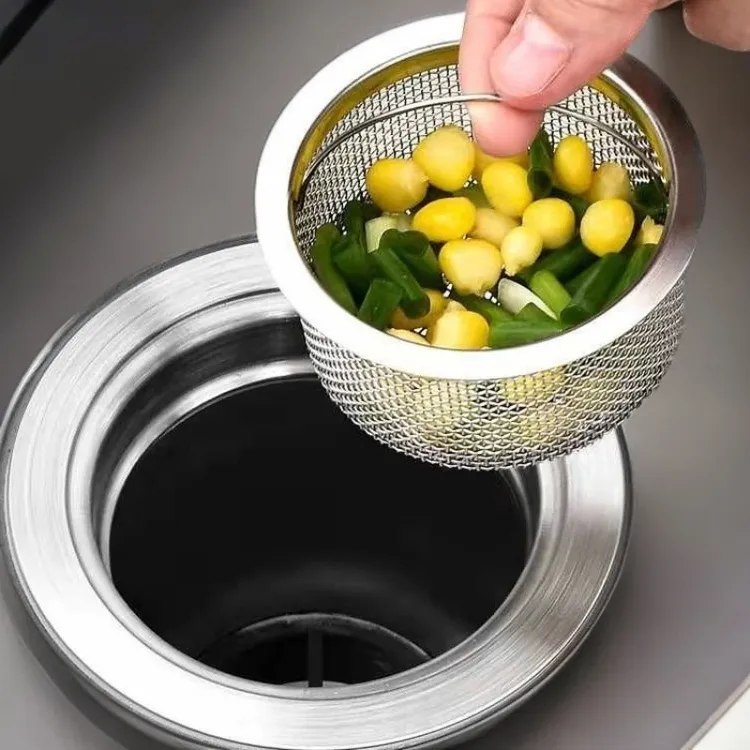 {买一送一}不锈钢厚水槽过滤漏网下水道洗碗池菜盆过滤网厨房