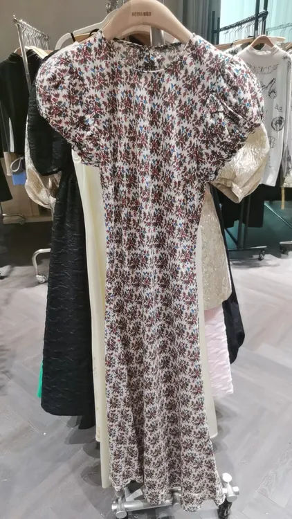 【清仓】NO退NO换 DF24000919 泡泡袖印花连衣裙