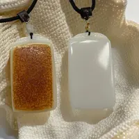 h98【臻尚出品】高品质-大尺寸洒金皮平安无事牌-戈壁料/随机发一