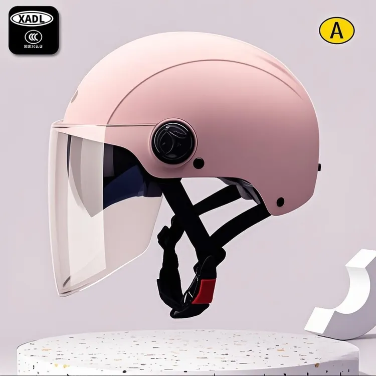 3C认证新国标电动车头盔骑行安全帽男女夏款四季通用轻便摩托半盔