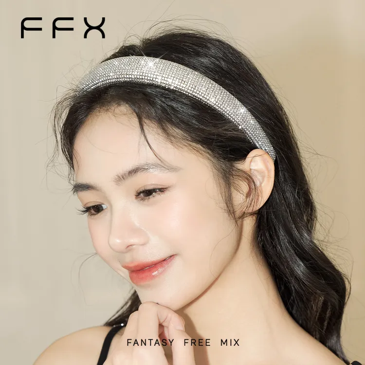 弗弗西FFX【财阀千金】满钻皮底发箍女爆款轻奢头箍气质商品图