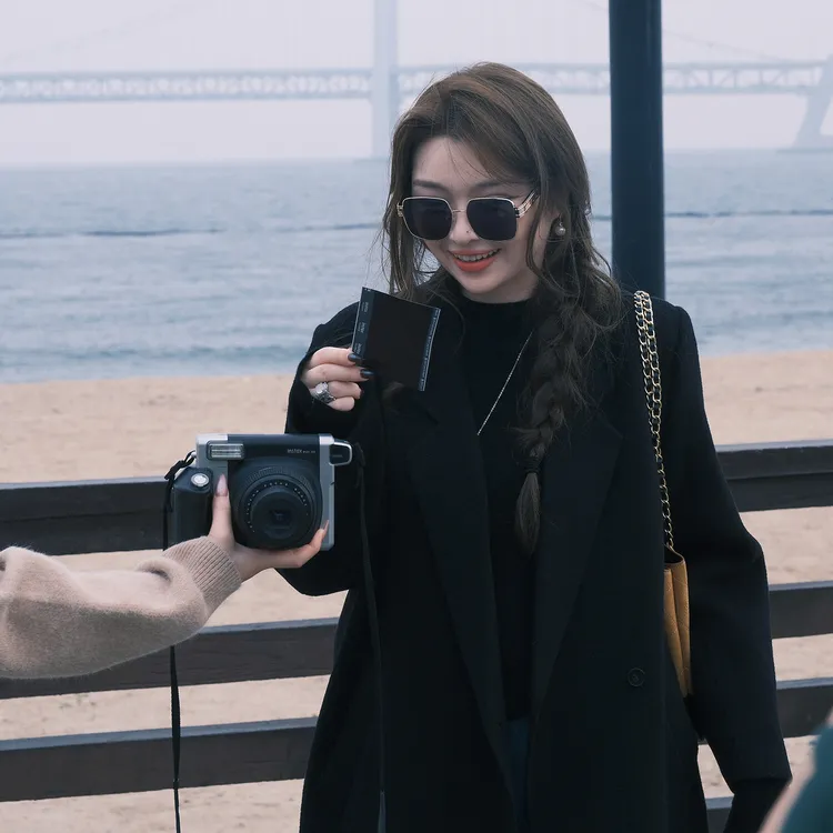 应小姐【楚门世界】微胖大码山羊绒+羊毛双面呢韩版显瘦百搭大衣