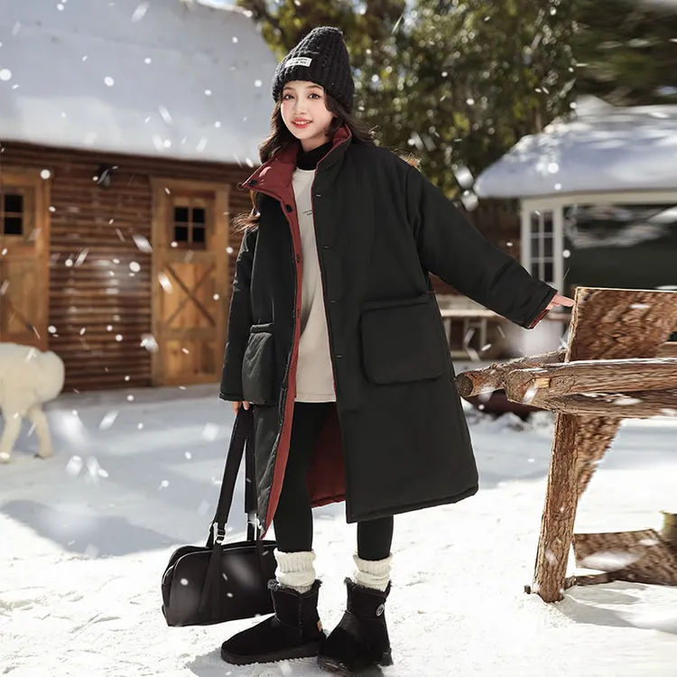 女童棉服冬装2024新款洋气大童棉袄冬季童装加厚儿童棉衣外套