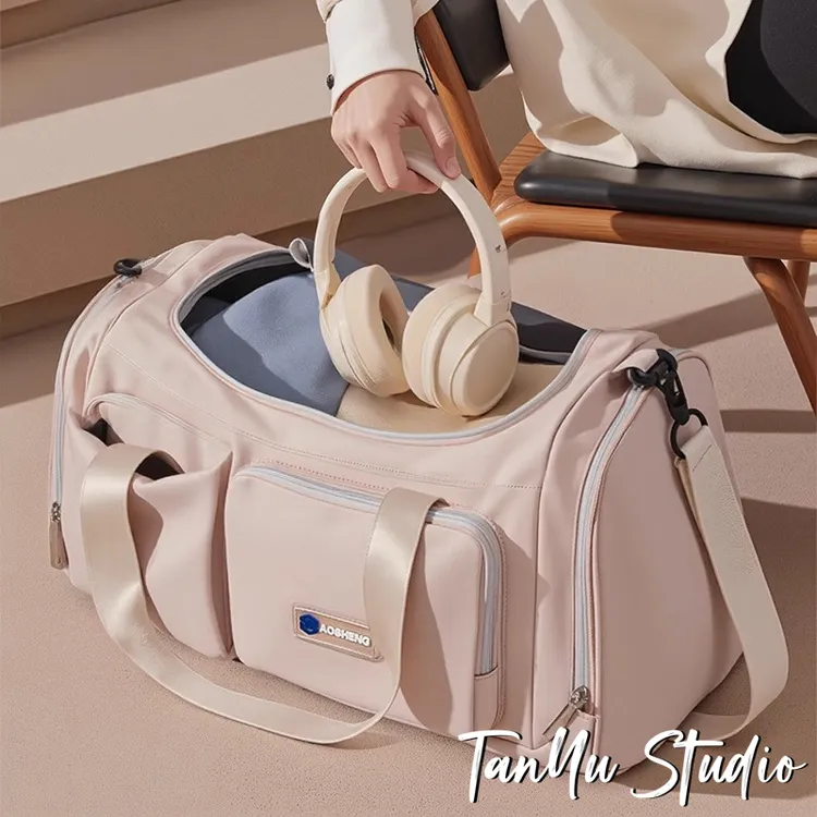 探屿短途旅行包女轻便大容量出差旅游登机包手提行李袋运动健身包