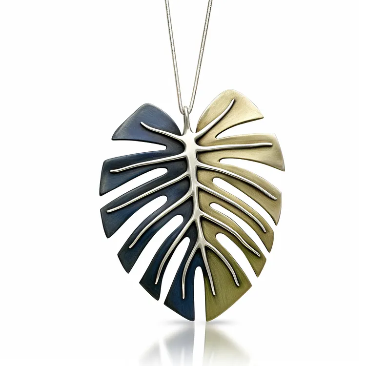 阴阳龟背竹吊坠挂坠时尚饰品