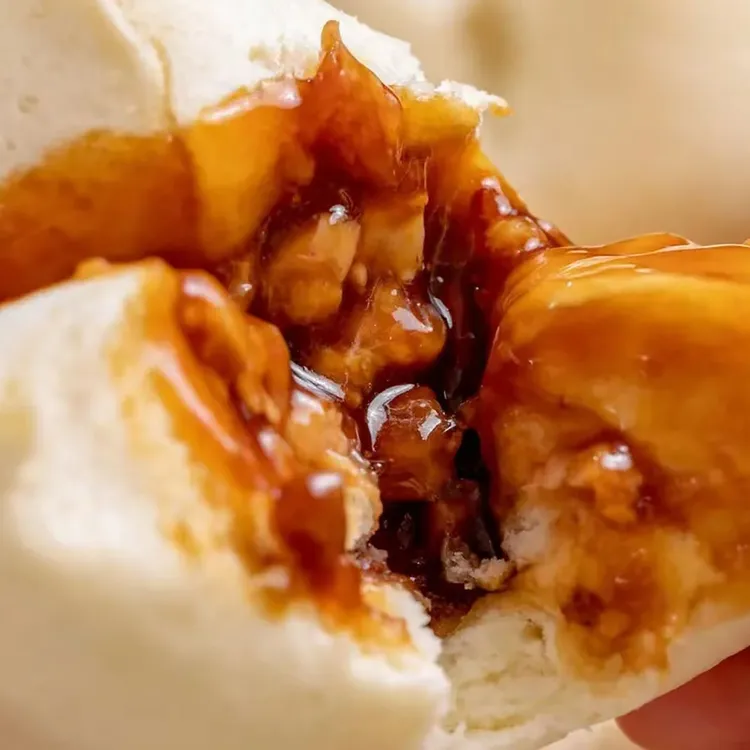 【广州酒楼同款】开口蜜汁叉烧包300g/袋早茶点心早餐顺丰冷链包邮 