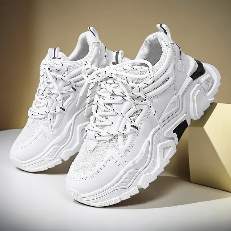 2025新款新款小个子内12cm10高帮板鞋厚底男士休闲运动老爹鞋