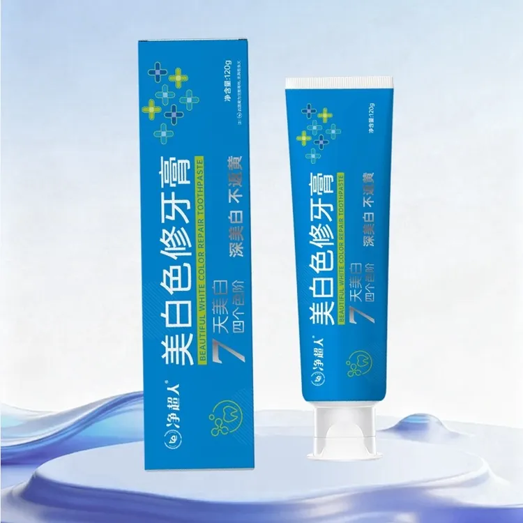 净超人美白色修牙膏植物配方草本牙膏去渍固齿深层清洁清新口腔