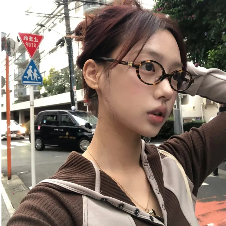 【20号】张元英同款书呆子眼镜复古玳瑁框素颜防蓝光近视女可配度数