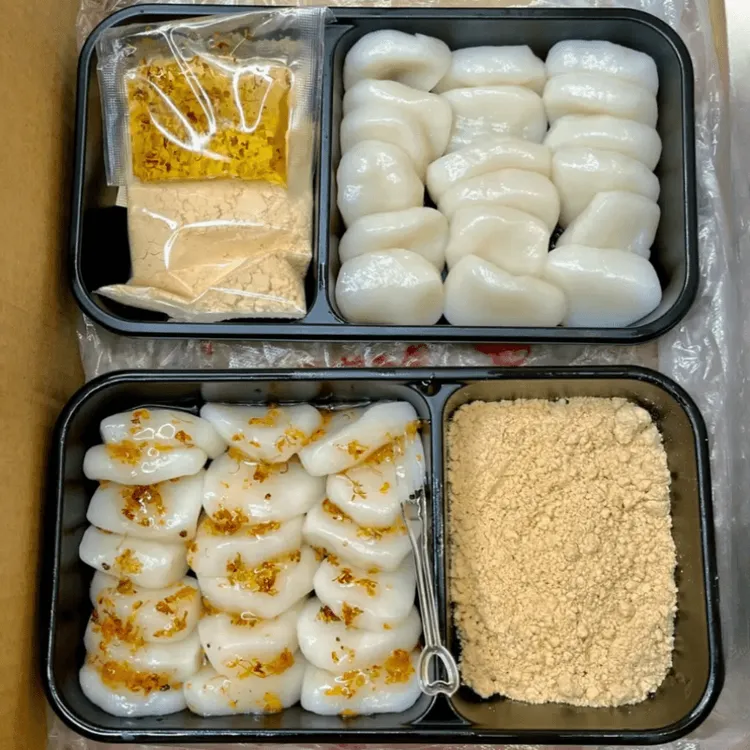 【开盒即食】糯叽叽红糖糯米糍粑手工桂花沾粉麻糍冷吃年糕麻薯小吃
