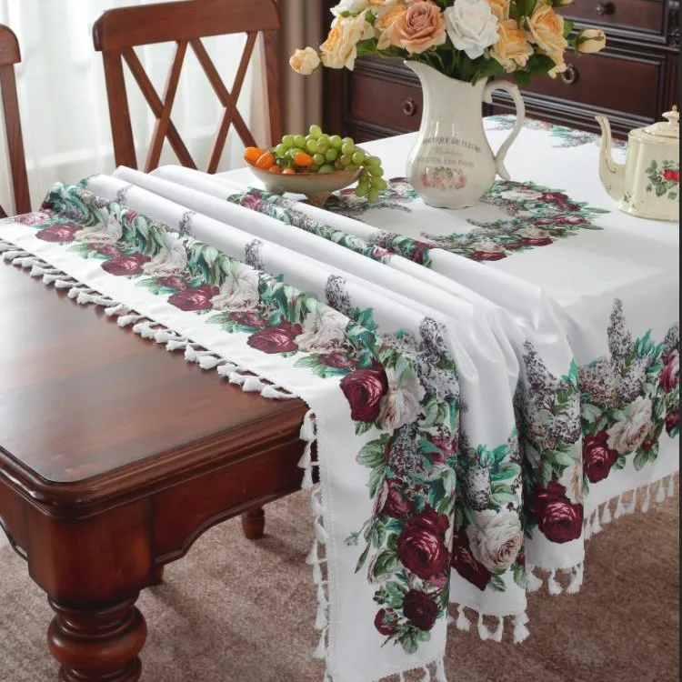 （新疆包邮）民族风桌布台布法式浪漫桌布盖布盖巾茶几台布田园风情