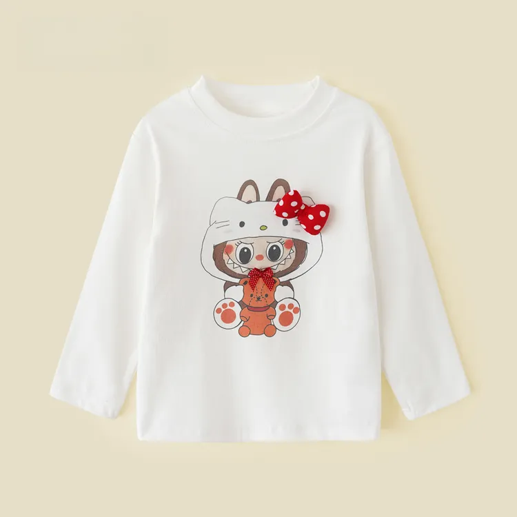 女童早秋上衣春秋洋气儿童长袖T恤宽松女小童秋装T恤Q2089