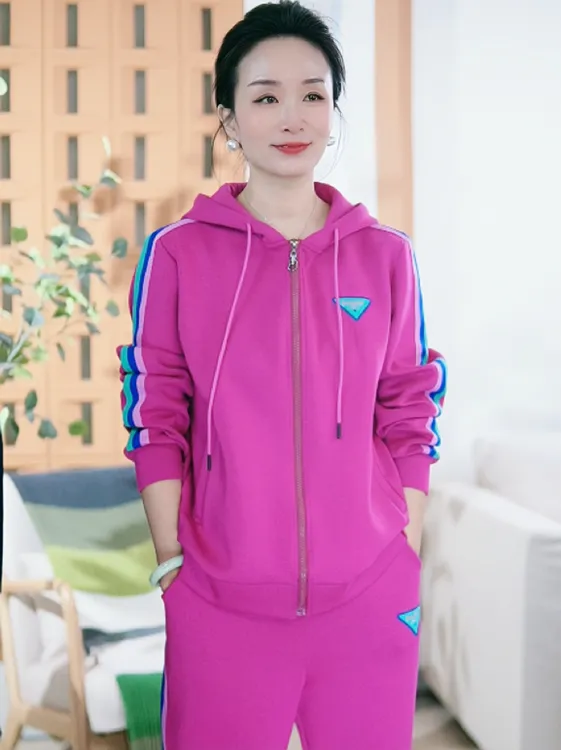 【秋冬上新】”御寒防风”摩卡棉保暖锁温一体绒休闲运动开衫两件套