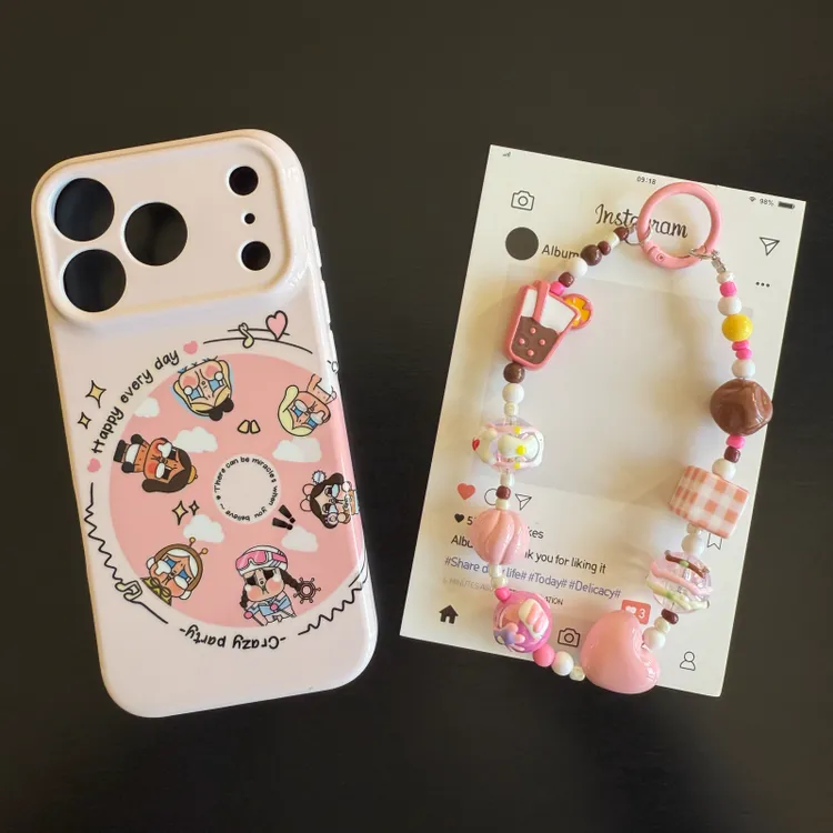 可爱哭娃唱片菲林软壳适用苹果17promax手机壳16华为vivo小米oppo