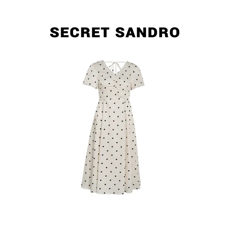 【波点裙】【Secret Sandro】鸥小柒 连衣裙 L55209114Q