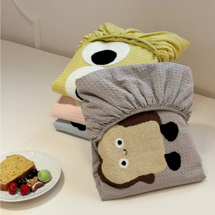 ins可爱面包学生宿舍全棉床笠罩单件2025新款床垫保护罩四季通用