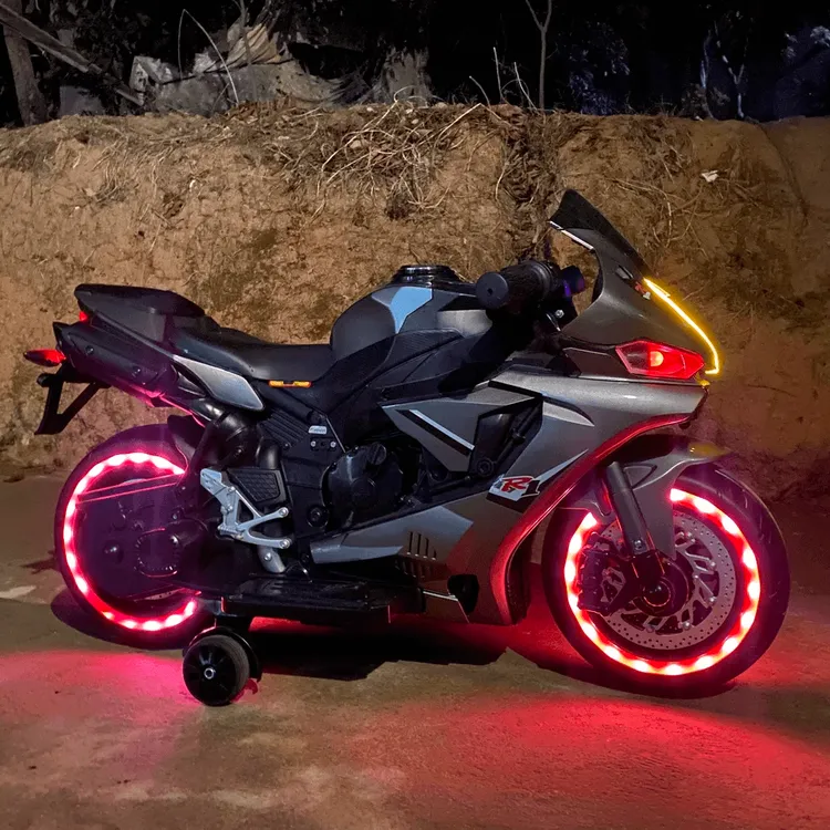 【手拧油门】大号儿童电动摩托车2--8岁玩具车男女孩童车充电电瓶车