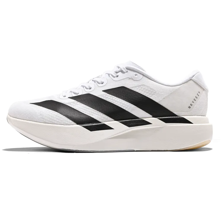 高版本爆款白黑竞速款运动鞋男女款防滑厚底缓震透气训练跑步鞋潮